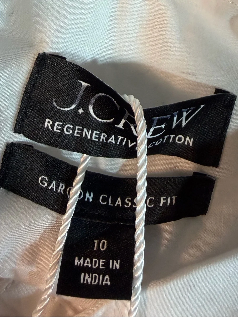 J.Crew Garçon classic shirt in cotton poplin in white